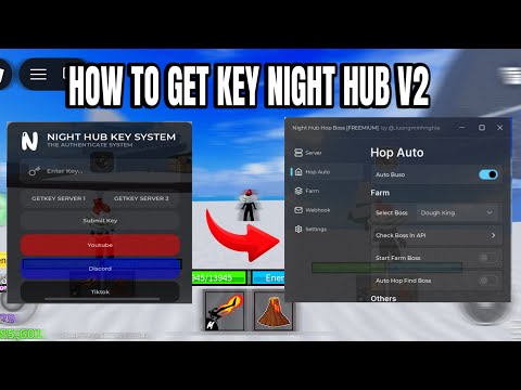 [FREE] HOW GET KEY NIGHT HUB V2 Hop Server | Find Boss , Find Fruit Best Script | Blox Fruits