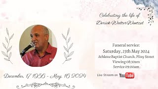 In loving memory of Derick Walter Wentzel