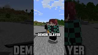 Demon Slayer in Minecraft!😱 #minecraft #minecraftmemes