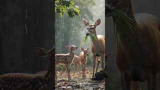 Anatural rainyday inthe forest wild animals🌧️|wild nature🍀|rain forest wild life 🌧️⚡🌳🌳