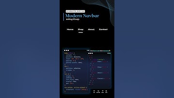 Modern Navbar #codewith_muhilan #css #coding #navbar #gsap