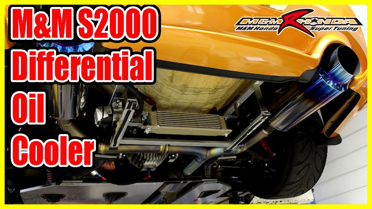 M&M S2000 Differential Oil Cooler install - YouTube