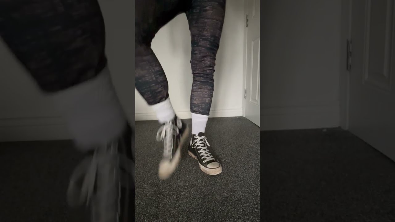 Muddy Black Converse Shoe Play