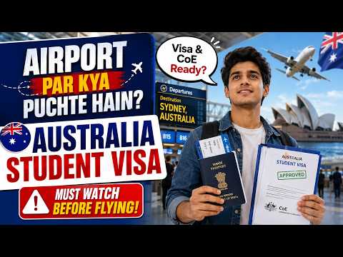 Australia Airport Interview Questions & Answers | Student Visa Guide 2026 | Must Watch Before Flying