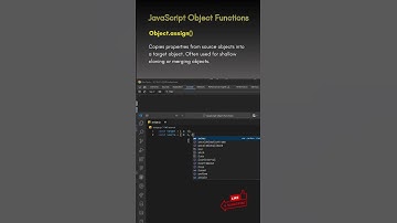 JavaScript Object Functions: Using Object.assign() #javascript  #frontend  #coding #programming