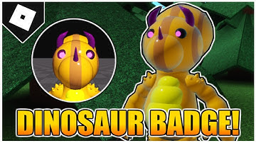 How to get the "DINOSAUR" BADGE and UNLOCK DINOSAUR PIGGY in PIGGY RP : INFECTION! [ROBLOX]