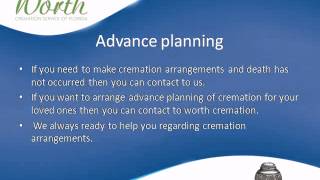 Make advance planning of cremation with worth cremation