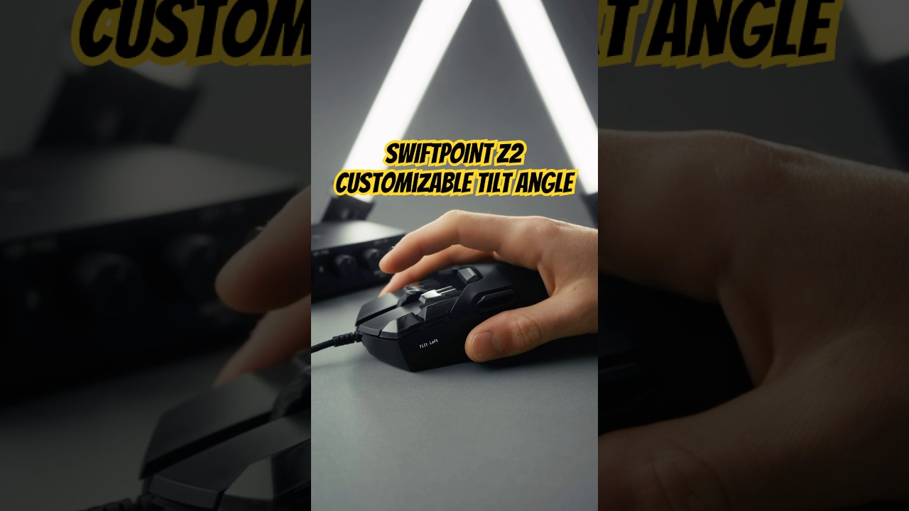 Swiftpoint Z2 customizable tilt angle! 