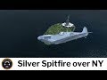 Silver Spitfire - Boston to New York on the Longest Flight route | A2A Simulations MkIIa P3Dv4.5