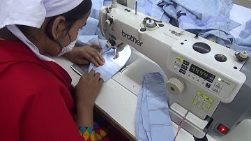 How cuff join Sewing for shirt in Garments Factory