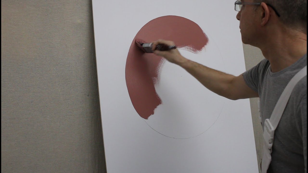 Painting Techniques, Pure Bristle Brush, Painting A Circle Part 1 YouTube