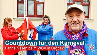 Karneval in Gröbzig 2021 | Countdown mit Fahne hissen
