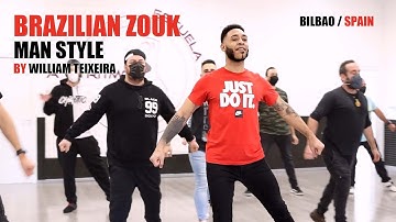 William Teixeira Brazilian Zouk Man Style class at A Tu Ritmo Bilbao / Spain January 2022