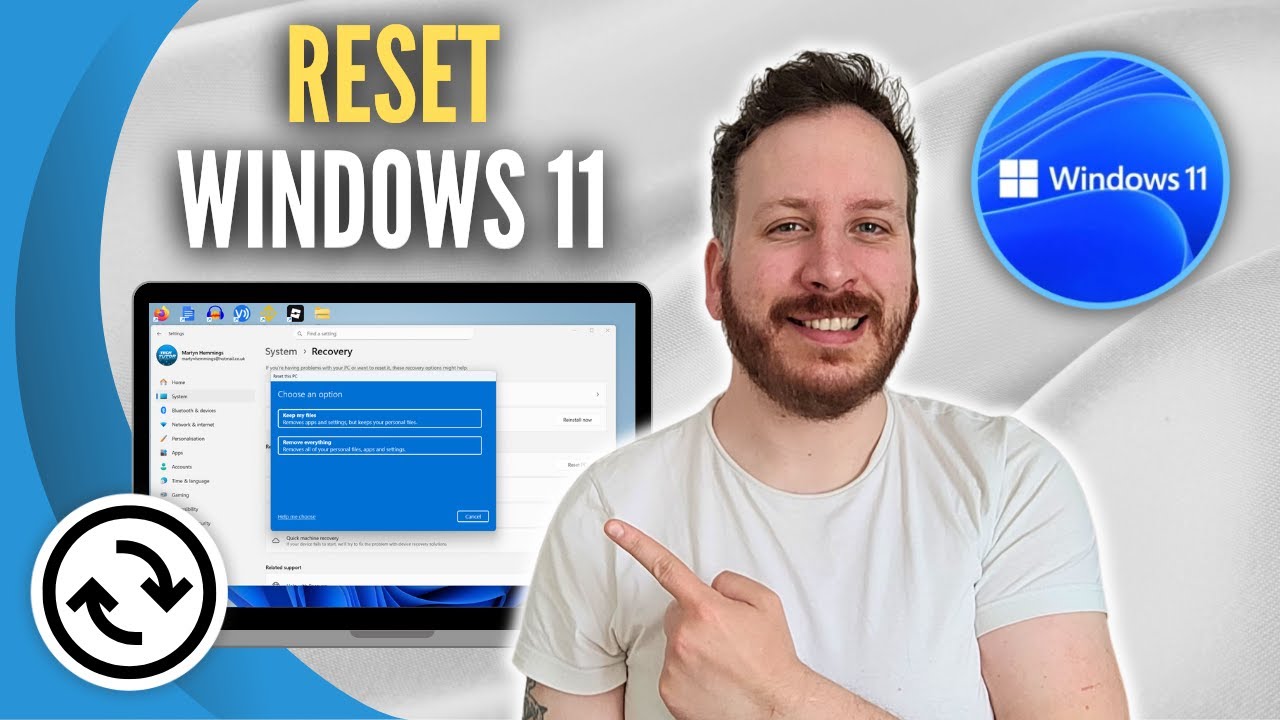 How To Reset Windows 11 To Factory Settings WIthout Losing Data - YouTube