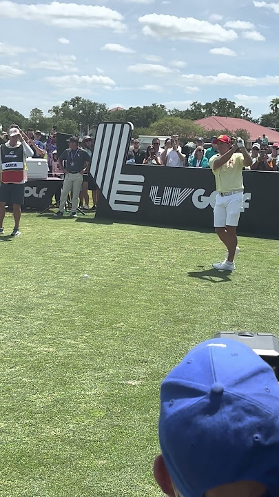 Miss Kira P at LIV Golf Orlando 2023 on the First Tee at Orange County National Golf Club in Orlando