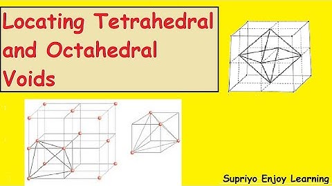 Class 12 | Chemistry | The Solid state | Locating Tetrahedral and Octahedral Voids