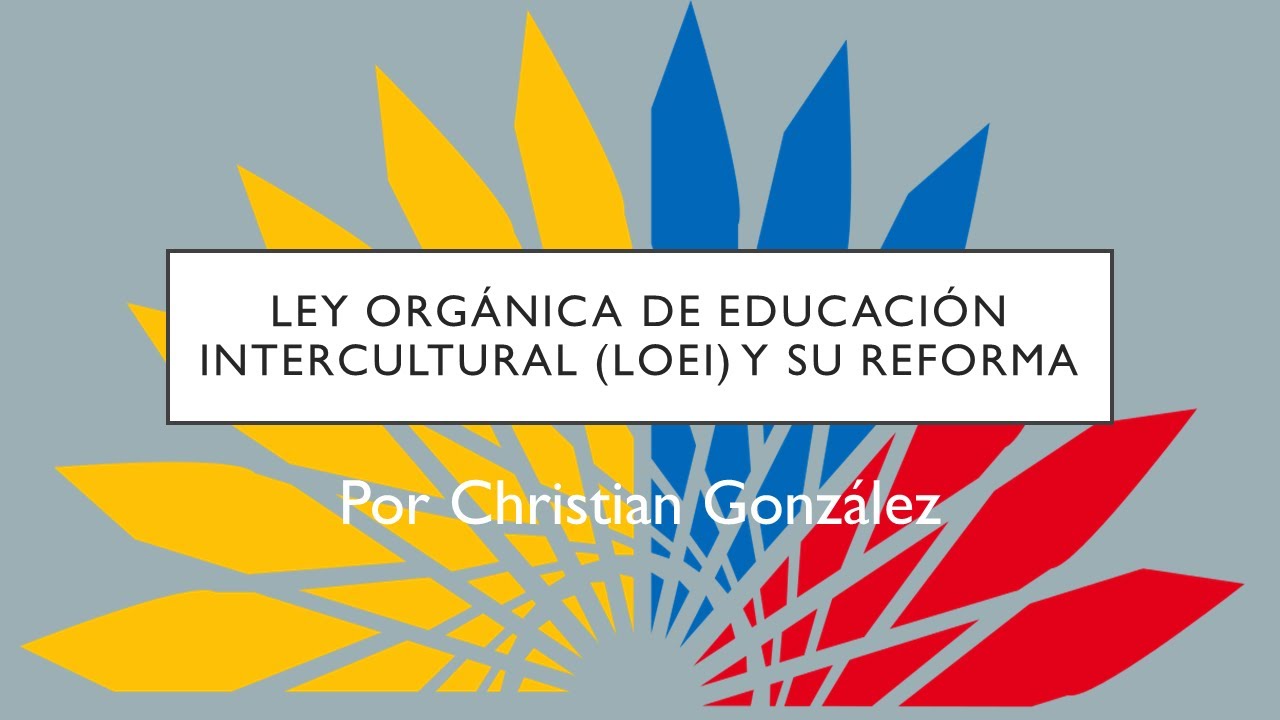 Ley Orgánica de Educación Intercultural (LOEI) y su Reformatoria - YouTube
