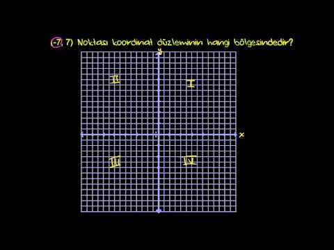 Video: Hangi çeyrekler Y koordinatları pozitiftir?