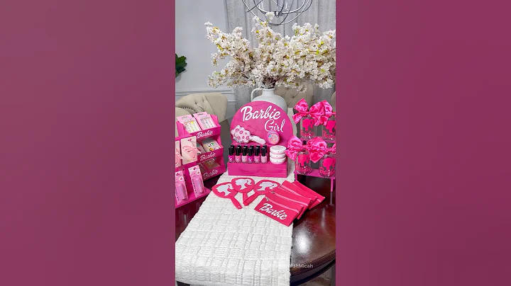 Dollar Tree Barbie DIYs Pt. 2 😍 #dollartree #dollartreediy #diy #diypartydecor #barbieparty #barbie