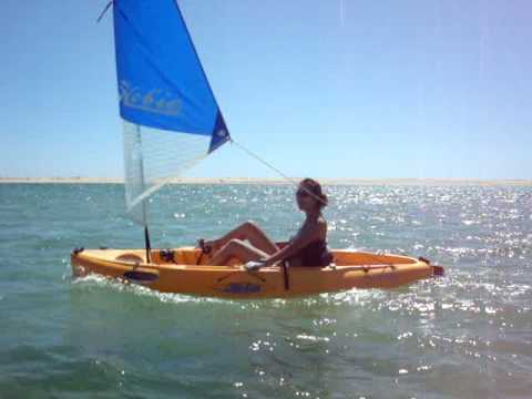 hobie kayak Algarve sailing from Faro to OlhÃ£o - YouTube