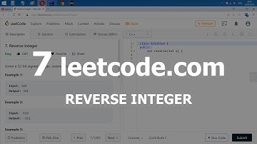 Разбор задачи 7 leetcode.com Reverse Integer. Решение на C++