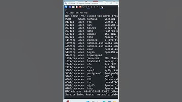 port scanning nmap using metasploit  #cybersecuritytraining #kalilinux  #nmap  #cybersecurity