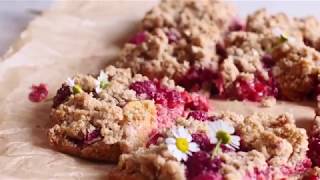 Celebrity Buttery Raspberry Crumble Bars Profile