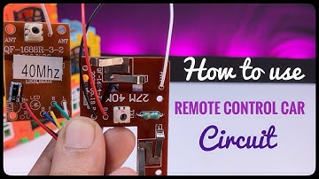 How to use Remote control Car circuit
