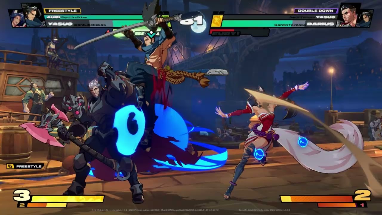 2XKO Leaderboards replays ||| IDontLikeEkkos (AHRI-YASUO) vs (YASUO-DARIUS)