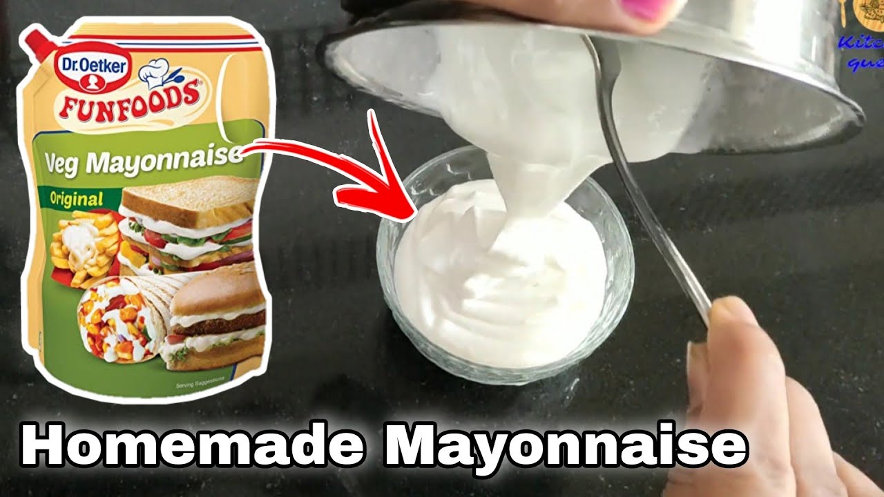 How to make Homemade Mayonnaise in 2 min (Eggless) Hindi recipe