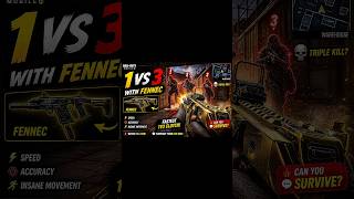 1v3 FENNEC CLUTCH 😳 FASTEST SMG KILLS EVER? 💀 #shorts #codm