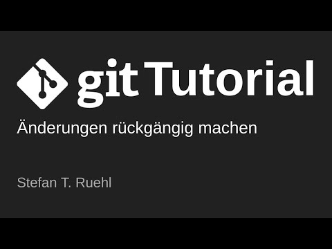 Video: Wie kann ich eine Änderung in einer Git-Datei rückgängig machen?