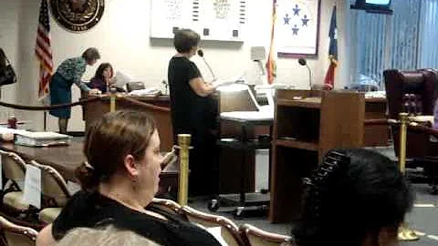 Rebecca Flores testifies before the TX State Board...