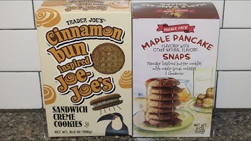 Trader Joe’s Cookies: Cinnamon Bun Inspired Joe-Joe’s and Maple Pancake Snaps Review