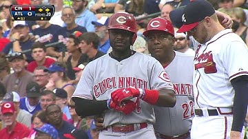 CIN@ATL: Phillips opens the scoring with RBI single