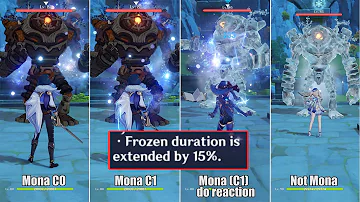 Mona C1 Frozen Duration Bug | Genshin Impact