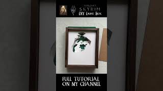 Skyrim DIY Light Box | Tutorials and templates are on my channel #skyrim #lightbox #papercraft