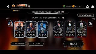 MK Mobile. Hellspawn Tower Boss Fight 170