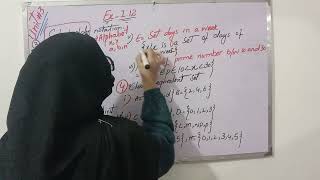 knowledgeHub sania Math class 8th exercise 1.12 question 3,4 and 5 set builder form, tabular form.