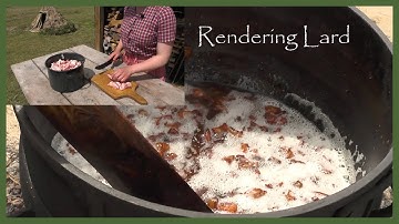 "Drying Up Fat" aka Rendering Lard - L.W. Paul Living History Farm