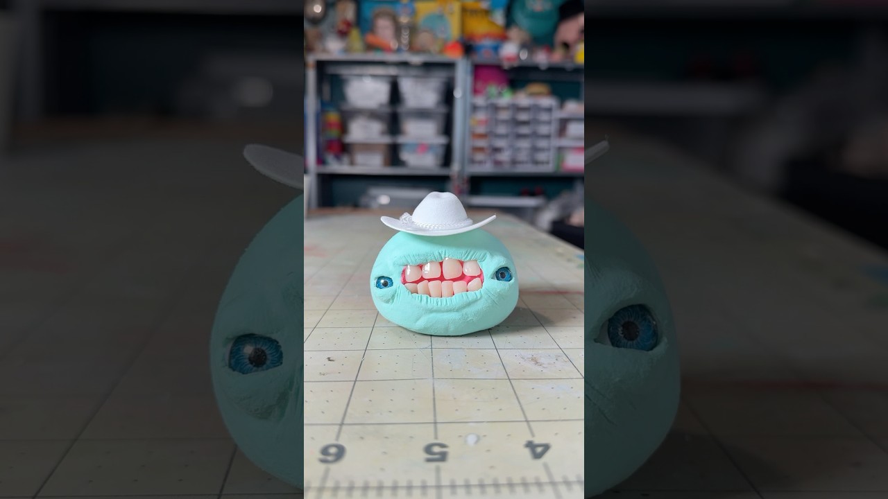 Toothy Air Dry Clay Blob