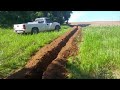 Installing 1700' of water line, Driveway and Pole Barn update 7-14-16