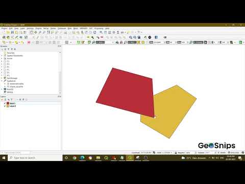 #32 QGIS Vector | Symmetrical Difference