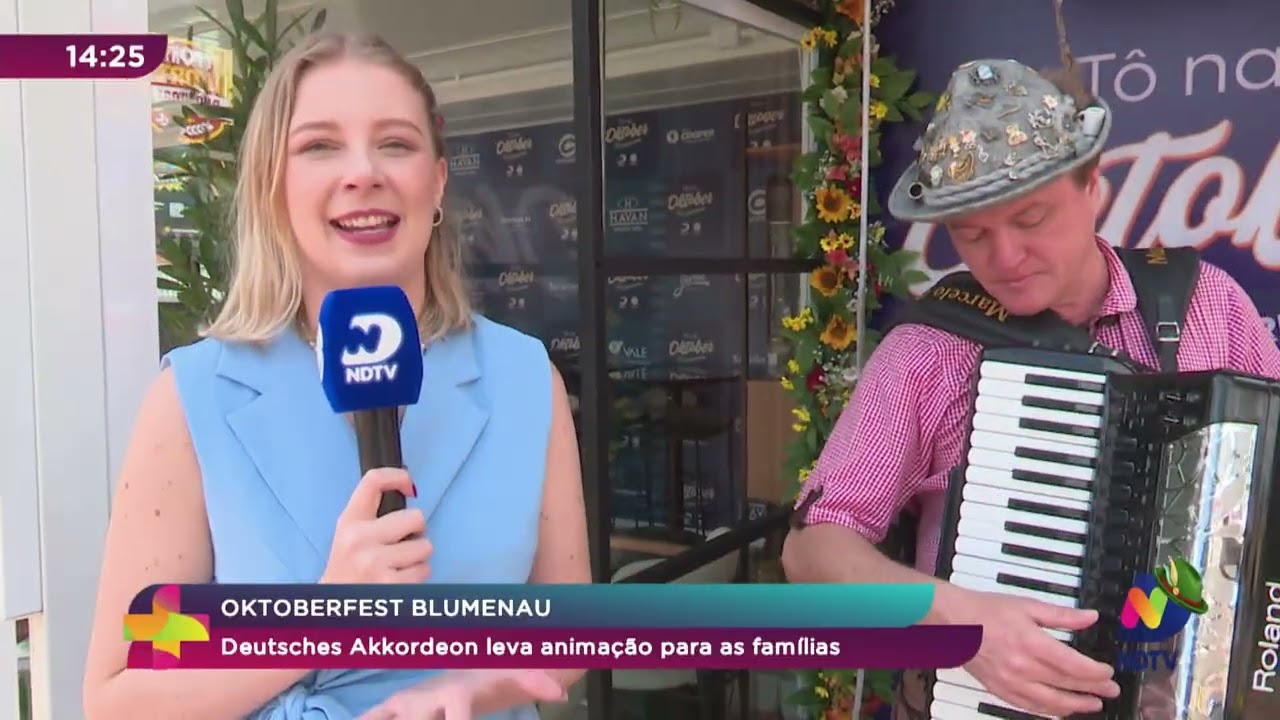 Oktoberfest Blumenau: Deutsches Akkordeon leva animação para as famílias