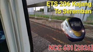 {Departure Fail, KVDT} ETS - KTM Class 93 [EMU 206] Ride From Kajang To Seremban
