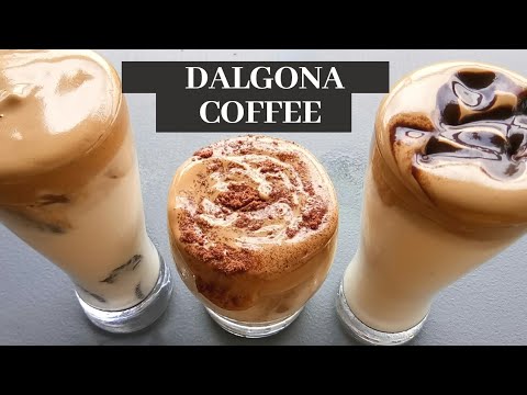 DALGONA COFFEE AT HOME   TRENDING DALGONA COFFEE IN 4 WAYS   DALGONA COFFEE without Electric MIXER