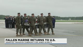Remains of Wentzville, Mo. marine killed in Afghanistan arrive in US