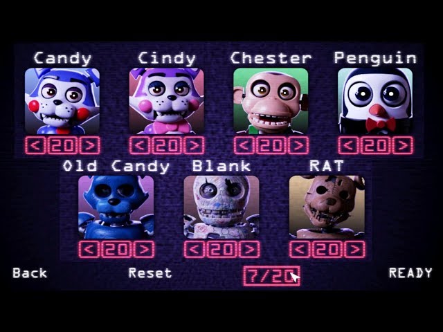 FNaC 2 Custom Night  7/20 Mode 