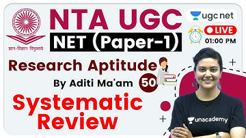 NTA UGC NET 2020 (Paper-1) | Research Aptitude by Aditi Ma