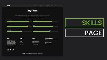 Portfolio Website Series | Skills Page | Part 5 | HTML, CSS & JS